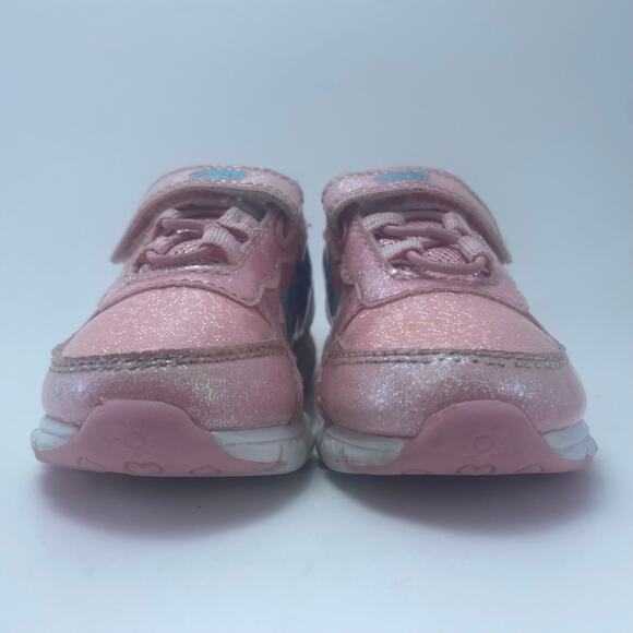 DISNEY STITCH Pink Light Up Toddler Shoes Size 6C - Picture 2 of 12